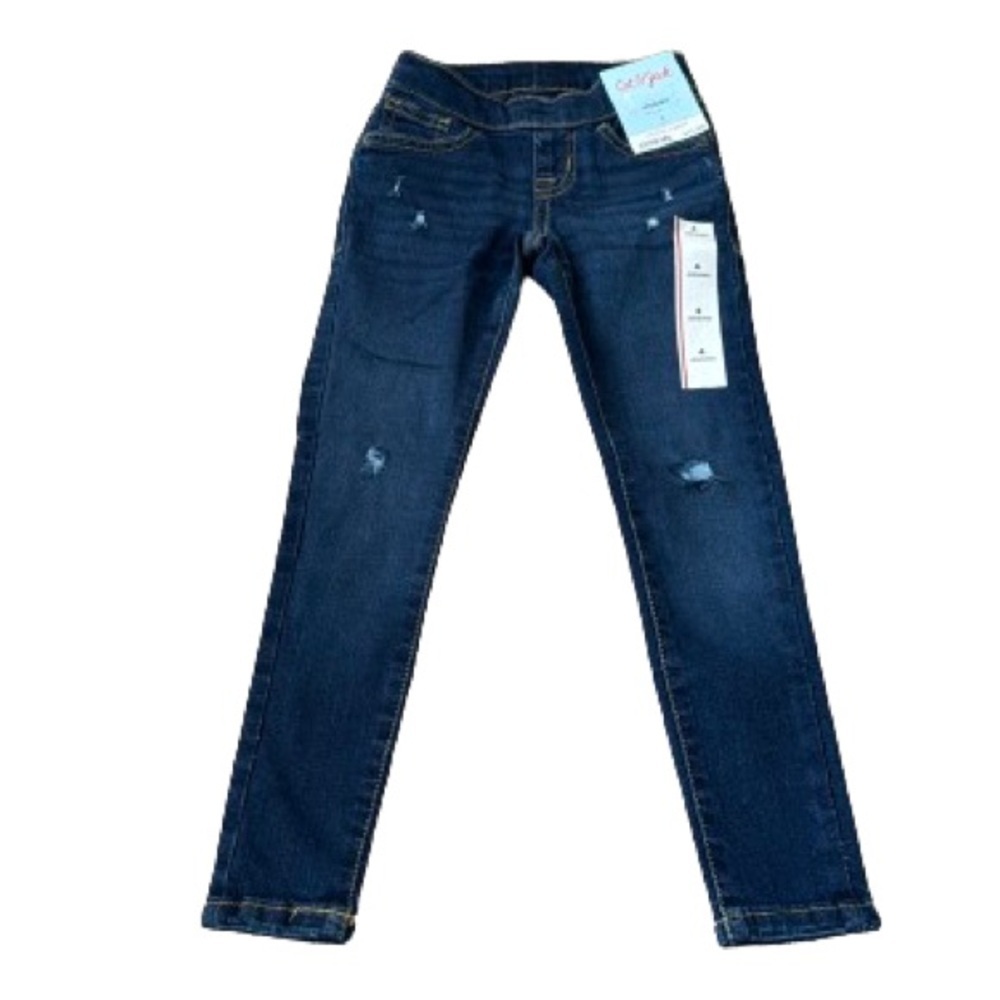 018 NWT Cat‎ & Jack Distressed Dark Wash Jeggings - Size 4